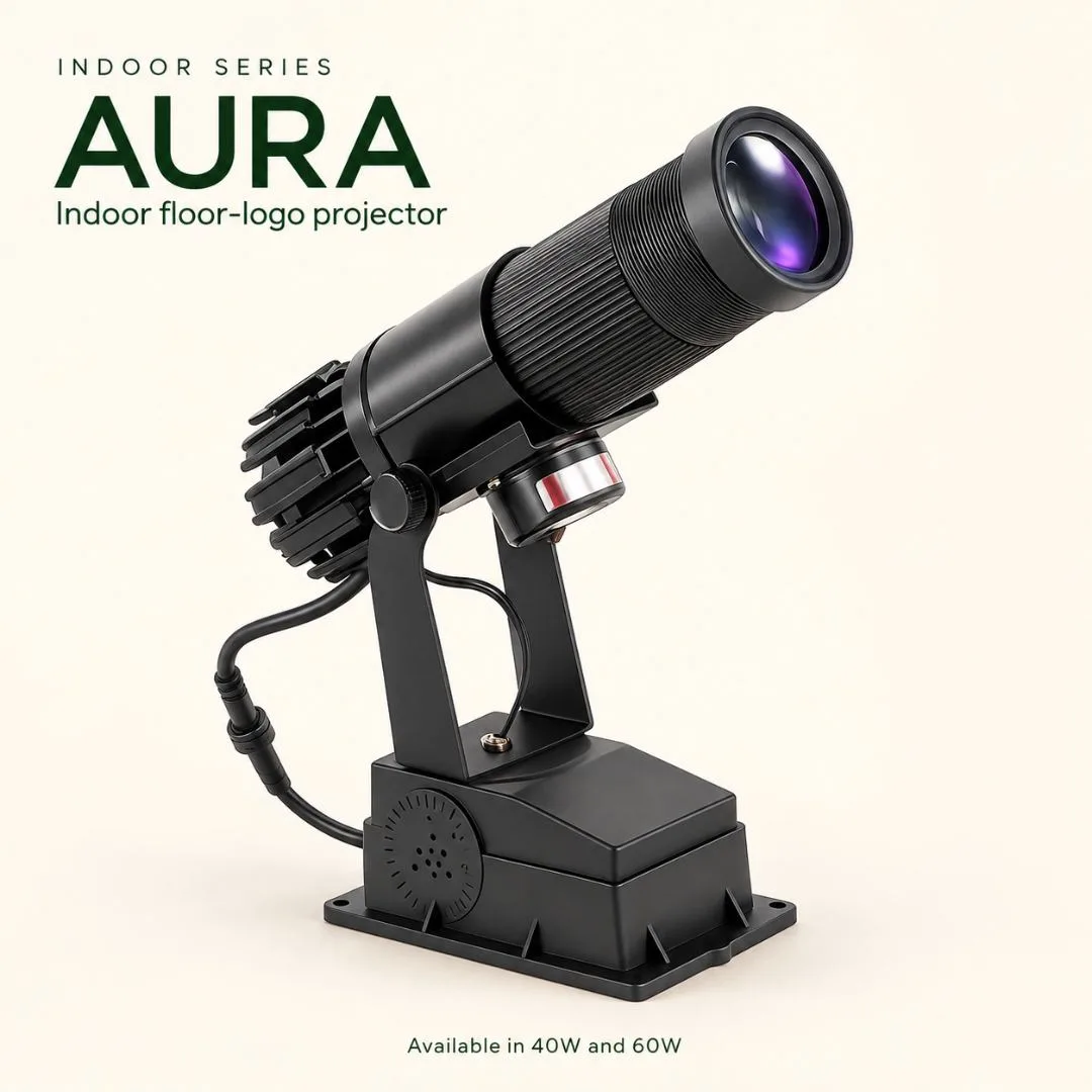 AURA indoor floor logo projector product photo